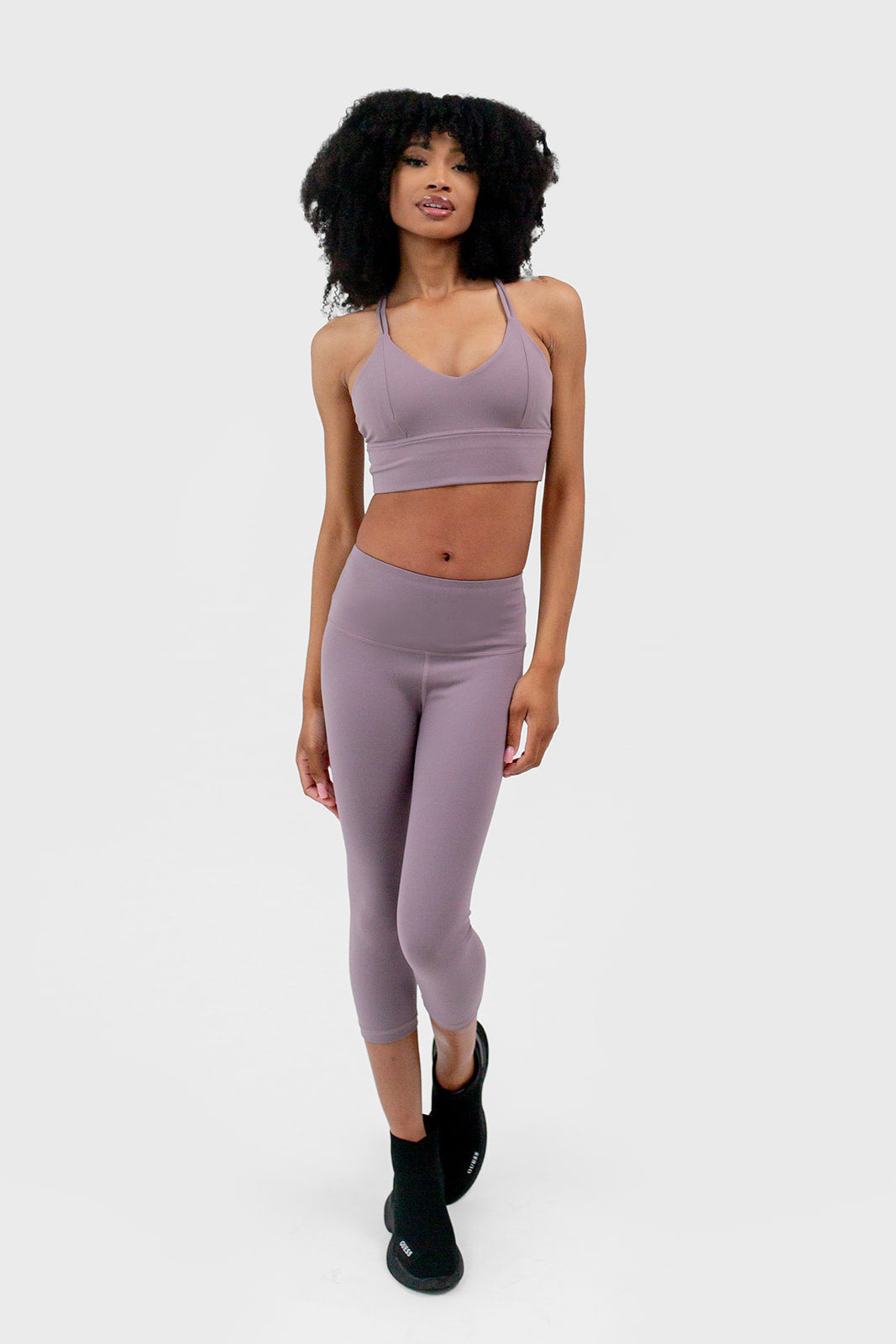 Capri Leggings | Purple