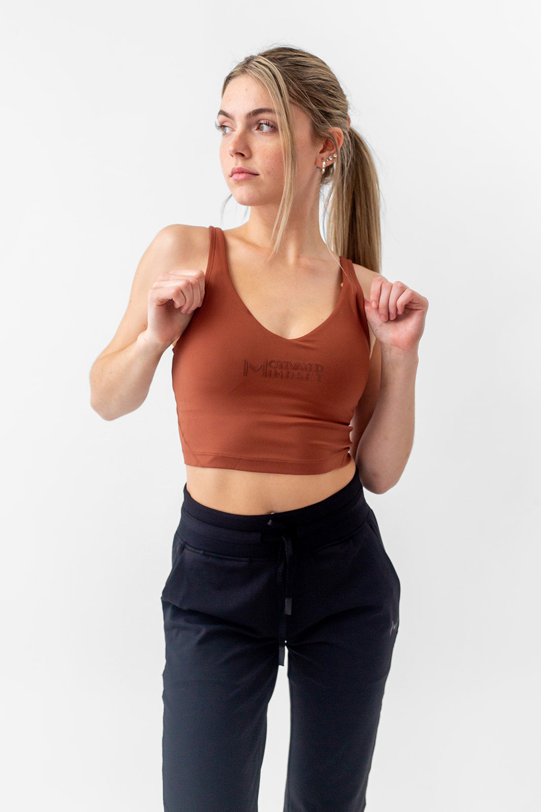 Low Cut Top  Brown – Motivated Mindset