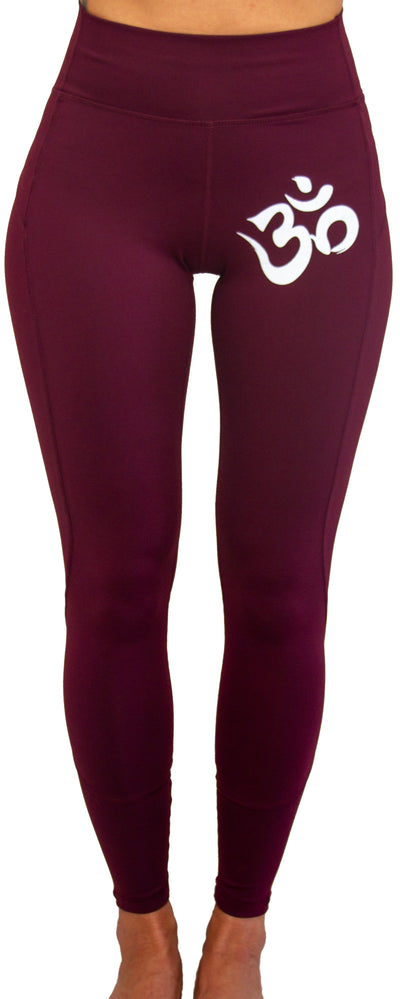 Om Leggings - Cabernet