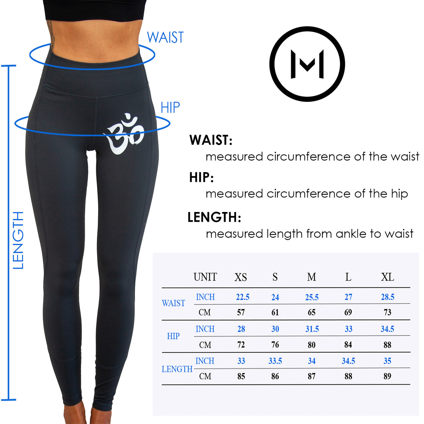 Om Leggings - Gray